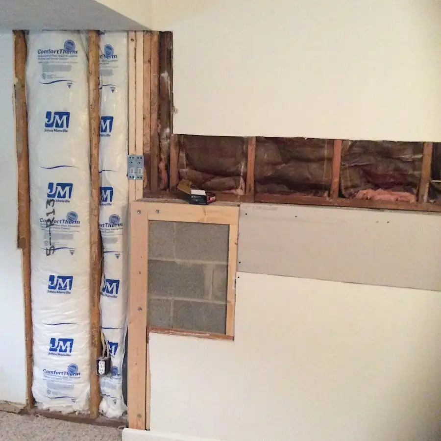 Wall insulation replacement during Odor Removal & Deodorization in Hampton